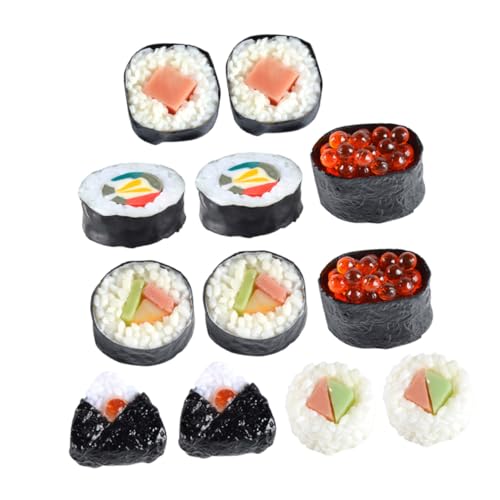 BCOATH 12 Stück Teiliges Sushi Modell aus Realistische Japanische Nori Sushi Figuren für Fotorequisiten und Restaurant Dekoration Lebensmittel für Kinderküche BCOATH 12 Stück Teiliges Sushi Modell aus Realistische Japanische Nori Sushi Figuren für Fotorequisiten und Restaurant Dekoration Lebensmittel für Kinderküche von BCOATH