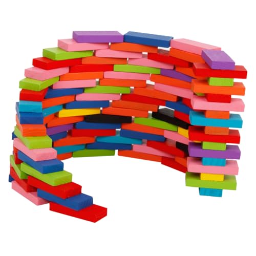 BCOATH 120 Stück Teiliges Buntes Holz Domino für Pädagogische Motorikförderung Farblernspiel Montessori Lernspielzeug für Handliche Geistige Rechenspiele BCOATH 120 Stück Teiliges Buntes Holz Domino für Pädagogische Motorikförderung Farblernspiel Montessori Lernspielzeug für Handliche Geistige Rechenspiele von BCOATH