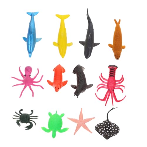 BCOATH 12Stücke Realistische Meerestiermodelle aus Robustem Material für Aquariumdekoration Lehrreiche Spielzeuge für Wale Haie und Mehr BCOATH 12Stücke Realistische Meerestiermodelle aus Robustem Material für Aquariumdekoration Lehrreiche Spielzeuge für Wale Haie und Mehr von BCOATH