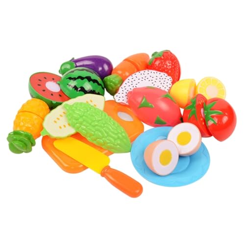 BCOATH 13 Teiliges Set Mit Obst Und Gemü Modellen Für Schneide Für Kreative Rollenspiele Pädagogische Lernspielzeuge Für Kleinkinder Und Babys von BCOATH