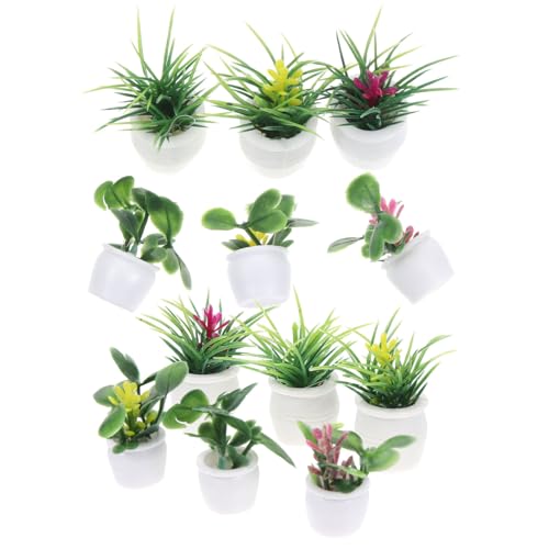 BCOATH 14Stücke Teiliges Pflanzenmodell Puppenhaus Deko Bonsai Mikrolandschaft für Kreative Gartenlandschaften und DIY Projekte BCOATH 14Stücke Teiliges Pflanzenmodell Puppenhaus Deko Bonsai Mikrolandschaft für Kreative Gartenlandschaften und DIY Projekte von BCOATH