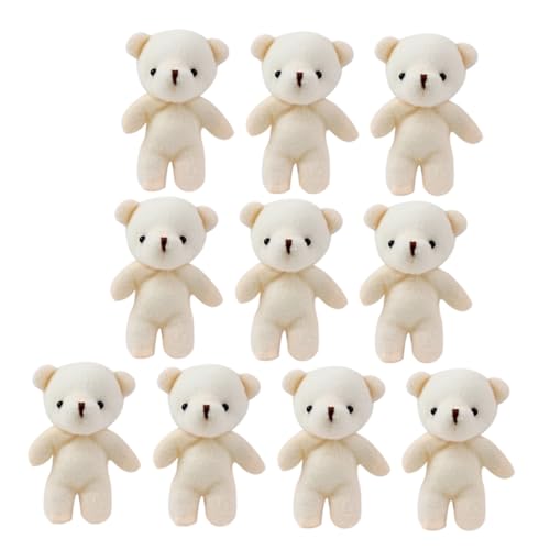 BCOATH 15 Stück Teiliges Plüschbären Dekor Niedliche Kleine Bärenfiguren für DIY Schlüsselanhänger Rucksack Taschenanhänger Vielseitiger Plüschbär Anhänger für Bastelprojekte und von BCOATH