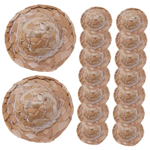 BCOATH 16 Stück Teiliges Handgewebte Strohhüte Kleine Dekorative Puppenhüte Leichtes DIY Foto Requisiten Accessoire für Puppen zum Basteln für Kindergeburtstag BCOATH 16 Stück Teiliges Handgewebte Strohhüte Kleine Dekorative Puppenhüte Leichtes DIY Foto Requisiten Accessoire für Puppen zum Basteln für Kindergeburtstag von BCOATH
