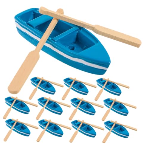 BCOATH 16Er Set Miniatur Schiffsdekor Bootsmodell Schiffsmodell Mini Holzpaddel Schiffsmodelle Nautische Miniaturen Miniaturboote Miniatur Segelboote Modell Segelboot von BCOATH