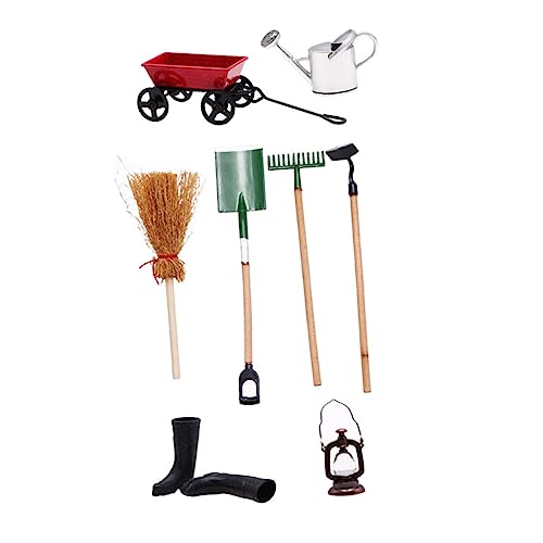 BCOATH 1Satz Gartenwerkzeuge für Puppenhaus Teiliges Zubehör für DIY Landschaftsdekoration für Feengärten und Miniaturlandschaften Simulierte Gartengeräte von BCOATH