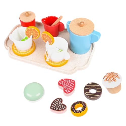 BCOATH 1Satz Holz Nachmittagstee Spielzeugset für Realistisches Dessertspielzeug für Kreatives Rollenspiel für Kleinkinder für Geburtstagsfeiern BCOATH 1Satz Holz Nachmittagstee Spielzeugset für Realistisches Dessertspielzeug für Kreatives Rollenspiel für Kleinkinder für Geburtstagsfeiern von BCOATH