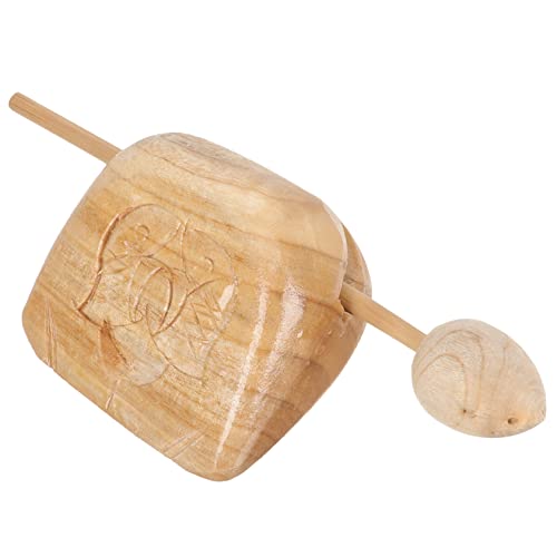 BCOATH 1Satz Holzfischtempelblock mit Schlägel Kindermusikinstrument für Musikalische Früherziehung aus Hochwertigem Kiefernholz Fördert die Musikalischen Fähigkeiten und Sorgt BCOATH 1Satz Holzfischtempelblock mit Schlägel Kindermusikinstrument für Musikalische Früherziehung aus Hochwertigem Kiefernholz Fördert die Musikalischen Fähigkeiten und Sorgt von BCOATH