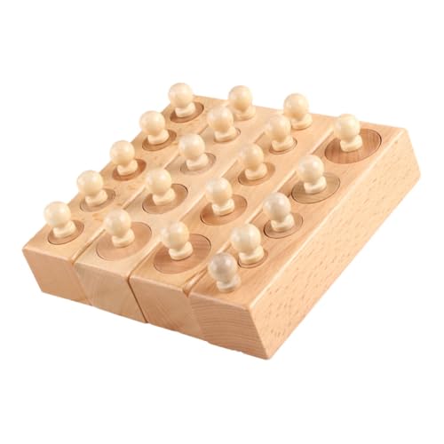BCOATH 1Satz Holzspielzeug für Lernspielzeug mit Zylindrischen Blöcken Interaktives zur Frühen Bildung Sicher und BCOATH 1Satz Holzspielzeug für Lernspielzeug mit Zylindrischen Blöcken Interaktives zur Frühen Bildung Sicher und von BCOATH