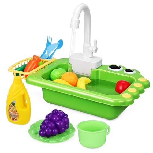 BCOATH 1Satz Kleines Spielzeugwaschbecken Für Kleinkinder Süßes Design Mit Wasserfunktion Reichhaltigem Zubehör Fördert Kreativität Und Praktische Fähigkeiten von BCOATH