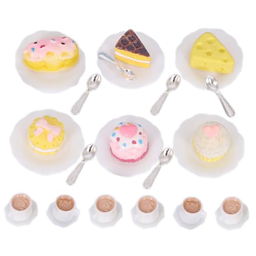 BCOATH 1Satz Miniatur Küchenaccessoires Teiliges mit Mini Kaffeetassen Kuchen und Dessert Modellen für Kreative Mini Küchen Dekoration und Puppenhaus Design BCOATH 1Satz Miniatur Küchenaccessoires Teiliges mit Mini Kaffeetassen Kuchen und Dessert Modellen für Kreative Mini Küchen Dekoration und Puppenhaus Design von BCOATH