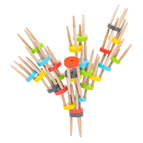 BCOATH 1Satz Stapelstuhlspielzeug für Balance Chair Game Fördert Eltern Junge Mädchen Beziehung für Jungen Ab Jahren Langlebiges Kreatives Holzspielzeug für Stundenlangen Spaß von BCOATH