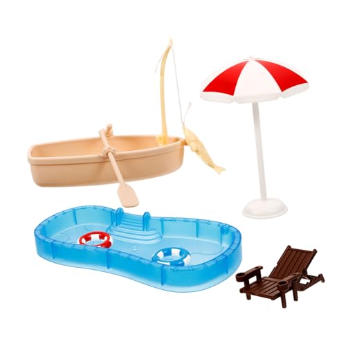 BCOATH 1Satz Strandstuhl und Boot Dekoration für Mikrolandschaften und Puppenhäuser für Kreative Szenen und DIY Projekte BCOATH 1Satz Strandstuhl und Boot Dekoration für Mikrolandschaften und Puppenhäuser für Kreative Szenen und DIY Projekte von BCOATH