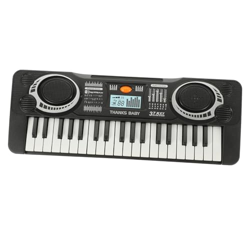 BCOATH 1Stück Elektronisches Klavier Tasten Multifunktionales Musik Lernspielzeug Schwarz für Kleinkinder zu Weihnachten und Geburtstagen von BCOATH