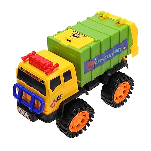 BCOATH 1Stück Müllwagen Rückziehspielzeug für Umweltfreundliches Hygiene Auto Robustes und Sicheres für Drinnen und Draußen Fördert Umweltbewusstsein bei Kleinkindern von BCOATH
