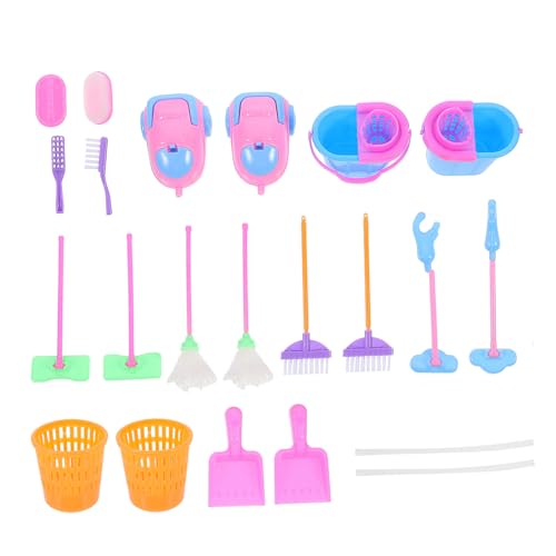 BCOATH Reinigungsspielzeug-Set Für Jungen Und Mädchen 2 Sets Mit Je 18 Teilen Reinigungswerkzeuge Zum Rollenspiel Ideal Für Vorschulkinder Zufällige Farbe von BCOATH