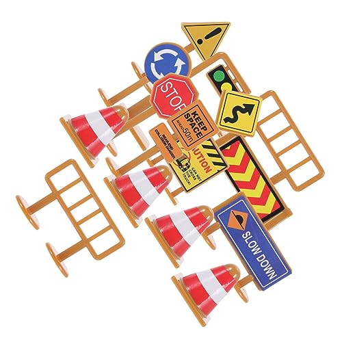 BCOATH 2 Sätze Miniatur verkehrsschilder Spielset mit Zäunen und Aufklebern Bunte für Kreatives Rollenspiel und Verkehrssicherheit Pädagogisches Zubehör für Jungen und Mädchen BCOATH 2 Sätze Miniatur verkehrsschilder Spielset mit Zäunen und Aufklebern Bunte für Kreatives Rollenspiel und Verkehrssicherheit Pädagogisches Zubehör für Jungen und Mädchen von BCOATH