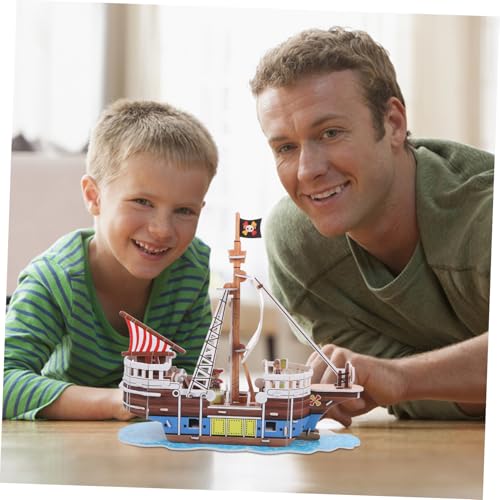 BCOATH 2 Sätze Papierpuzzle Piratenschiff Edukatives Segelboot Modellbausatz für Jahre Handliches Bastelspielzeug Kreativität und Hand Auge koordination BCOATH 2 Sätze Papierpuzzle Piratenschiff Edukatives Segelboot Modellbausatz für Jahre Handliches Bastelspielzeug Kreativität und Hand Auge koordination von BCOATH