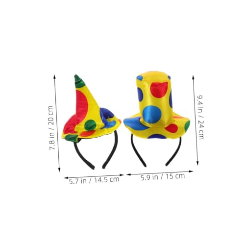 BCOATH 2 Stück Clown Haarreif Auffälliges Design Wiederverwendbar für Karneval Fasching Kostüm Party Damen Halloween Accessoire von BCOATH