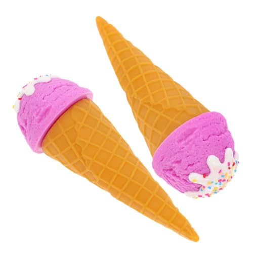 BCOATH 2 Stück Eiscreme Modell Simulation Von Lebensmitteln Dessert Eiscreme Display Requisiten Eiscreme Fotografie Requisite Künstliches Eiscreme Kuchen Display Modell Eistüte von BCOATH
