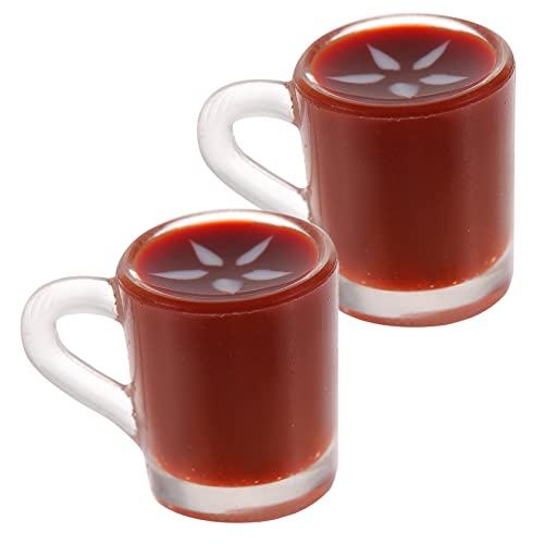BCOATH 2 Stück Miniatur Kaffeetasse Teilig Puppenhaus Zubehör Miniaturmodell für Wohnzimmertisch Dekoration Kreative Puppenhaus Szenerie BCOATH 2 Stück Miniatur Kaffeetasse Teilig Puppenhaus Zubehör Miniaturmodell für Wohnzimmertisch Dekoration Kreative Puppenhaus Szenerie von BCOATH