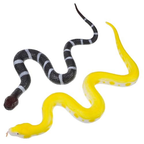 BCOATH 2 Stück Realistische Fake Snake Gummischlangen Trick Requisiten für Halloween Party Streich Requisiten Dekoration und Lustige Geschenke BCOATH 2 Stück Realistische Fake Snake Gummischlangen Trick Requisiten für Halloween Party Streich Requisiten Dekoration und Lustige Geschenke von BCOATH