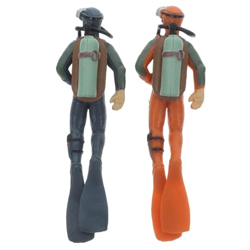 BCOATH 2 Stück Simulation Taucher Dekoration Kleine Schwimmende Taucher Figuren Aquarium Deko Langlebiges Kunststoffmodell für Fischbecken und Wasserglas BCOATH 2 Stück Simulation Taucher Dekoration Kleine Schwimmende Taucher Figuren Aquarium Deko Langlebiges Kunststoffmodell für Fischbecken und Wasserglas von BCOATH