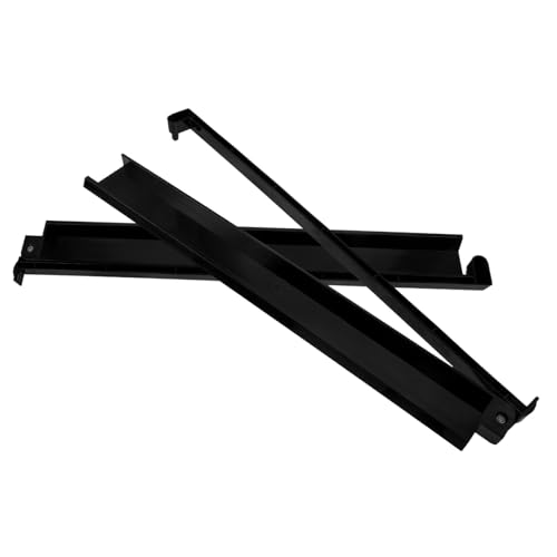 BCOATH 2 Stück Teiliges Mahjong Push Ruler aus Langlebigem Kunststoff Transparent und Schwarz mit Glatter Oberfläche für Sanftes Schieben Minimalistisches Design Tragbar und Einfach zu von BCOATH