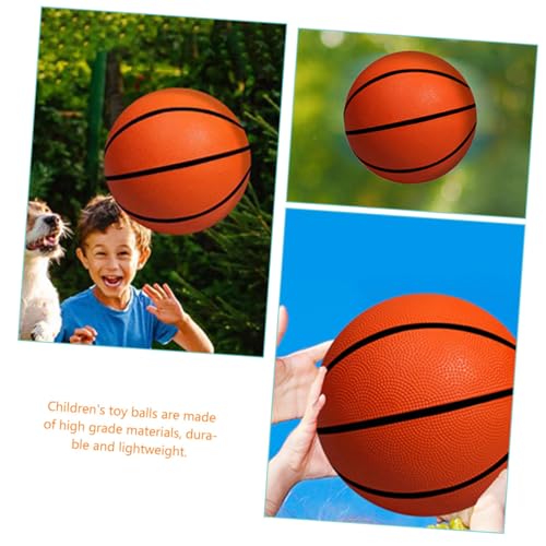 BCOATH 2 Stück Teiliges Mini Basketballspielset Weiche Gummibälle in Orange und Hellblau Kompakt und Handlich für Training Bunte Farben für Hohe Aufmerksamkeit Praktisches von BCOATH