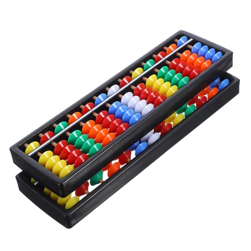 BCOATH 2 Stück Teiliges Perlen Retro Rechenrahmen aus Robustem Kunststoff Tragbares Chinesisches Lernspielzeug für Rechenfähigkeiten Hand Auge Koordination und Mentaler Arithmetik BCOATH 2 Stück Teiliges Perlen Retro Rechenrahmen aus Robustem Kunststoff Tragbares Chinesisches Lernspielzeug für Rechenfähigkeiten Hand Auge Koordination und Mentaler Arithmetik von BCOATH