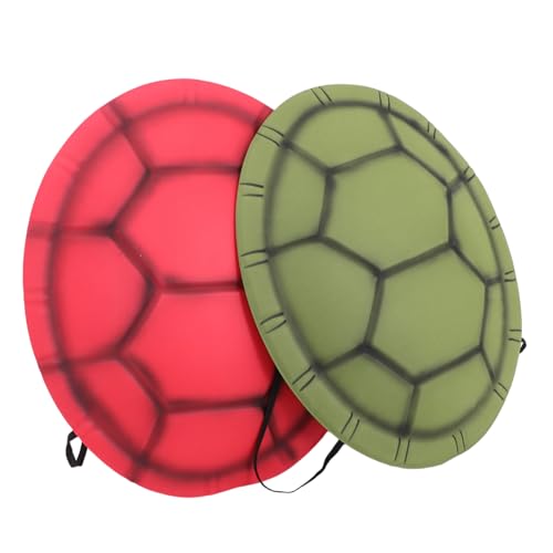 BCOATH 2 Stück Teiliges Turtle Shell Rucksack Eva Schildkrötenkostüm mit Verstellbaren Trägern Leichtes Halloween Cosplay für Erwachsene Vielseitig für Karneval Rollenspiele und Partys von BCOATH