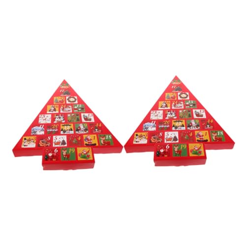 BCOATH 2 Stück Weihnachts-adventskalender, Feiertags-adventskalender, Feiertagsdekoration, Partyzubehör, 24-tage-countdown, Diy, Leere Boxen Für Kinder Und Erwachsene BCOATH 2 Stück Weihnachts-adventskalender, Feiertags-adventskalender, Feiertagsdekoration, Partyzubehör, 24-tage-countdown, Diy, Leere Boxen Für Kinder Und Erwachsene von BCOATH
