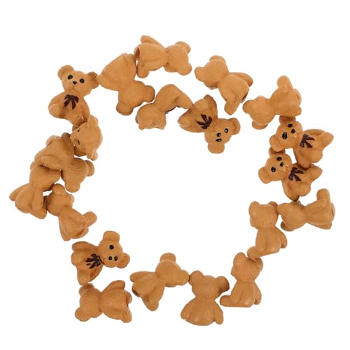 BCOATH 20 Stück Bären-tischdekorationen, Mini-harzfiguren, Kleine Tiere, Miniatur-Dinge, Harz-Charms, Kleine Bären, Mini-Harz-bär-Figuren von BCOATH