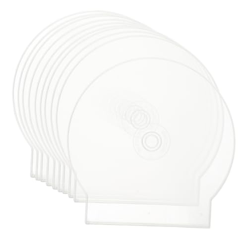BCOATH 20 Stück Schützende DVD-Clamshell-hülle, Rund, Durchsichtig, Disc-Halter, Transparent, Einzelne Jewel-case Für, Retro-medienarchivierungsdisplays von BCOATH