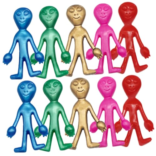 BCOATH 20 Stück Teiliges Figuren aus flexiblem TPR Material Biegsames Stressspielzeug für Erwachsene Kompakt Langlebig zum Stressabbau Feinmotorik Zufällige Farbe Zufällige Farbe von BCOATH