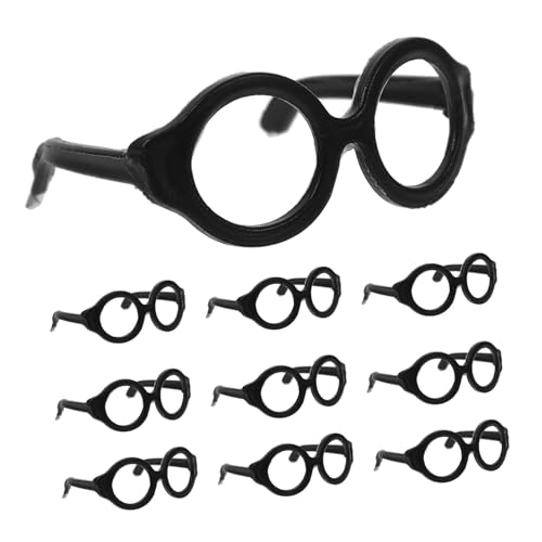 BCOATH 20 Stück Teiliges Mini Puppenbrillen Modische Miniatur Brillen für Puppen Puppen deko und Kostümzubehör zum Ankleiden von Figuren Vielseitige Puppenaccessoires von BCOATH