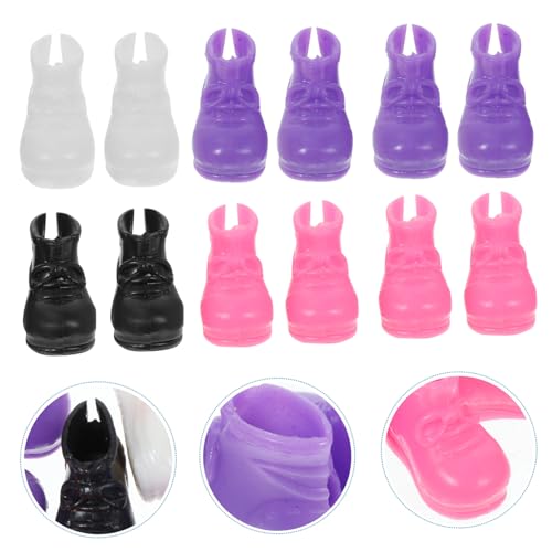 BCOATH 20 Stück Teiliges Puppenschuh Leichtem Kunststoff Realistische Miniaturschuhe in Weiß Flieder und Schwarz Glatte Kanten als Puppenhaus Zubehör und Dekoration für Kleine Puppen BCOATH 20 Stück Teiliges Puppenschuh Leichtem Kunststoff Realistische Miniaturschuhe in Weiß Flieder und Schwarz Glatte Kanten als Puppenhaus Zubehör und Dekoration für Kleine Puppen von BCOATH