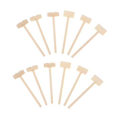 BCOATH 20Stücke Mini Holzhammer für Lustige Spielrequisiten für Kreative Bastelprojekte und Schokoladenpartys Langlebig und Sicher der Anwendung BCOATH 20Stücke Mini Holzhammer für Lustige Spielrequisiten für Kreative Bastelprojekte und Schokoladenpartys Langlebig und Sicher der Anwendung von BCOATH