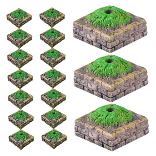 BCOATH 20pcs Dekoratives Winziges Baumbasismodell Für Sandtisch Landschaftsmodellbaumständer Für DIY Sand Tisch Ornamente Und Gartendekor von BCOATH