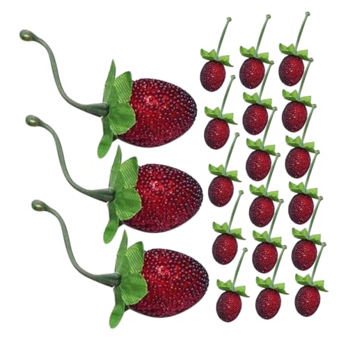 BCOATH 20pcs Realistische Künstliche Erdbeer -Simulation Obst DIY Obst Szene Schmuck Gefälschtes Essen Für Partyversorgungsdekorationen BCOATH 20pcs Realistische Künstliche Erdbeer -Simulation Obst DIY Obst Szene Schmuck Gefälschtes Essen Für Partyversorgungsdekorationen von BCOATH