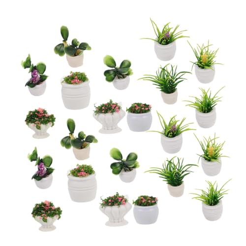 BCOATH 22 Stück Teiliges Miniatur-Pflanzen- Realistische Mini Bonsai Künstliche Topfpflanzen für Puppenhausdekoration Kompakte Micro Landschaft Farbenfrohe Miniatur Blumendekoration für BCOATH 22 Stück Teiliges Miniatur-Pflanzen- Realistische Mini Bonsai Künstliche Topfpflanzen für Puppenhausdekoration Kompakte Micro Landschaft Farbenfrohe Miniatur Blumendekoration für von BCOATH