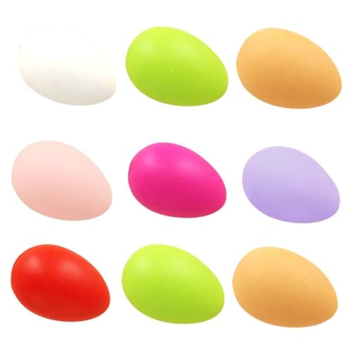 BCOATH 24 Stück Teiliges aus Simuliertem Bunte DIY Ostereier zum Basteln und Dekorieren Farbenfrohe Eier Spielzeuge für Sichere Deko für Zuhause und Party Zufällige Farbe Zufällige Farbe von BCOATH