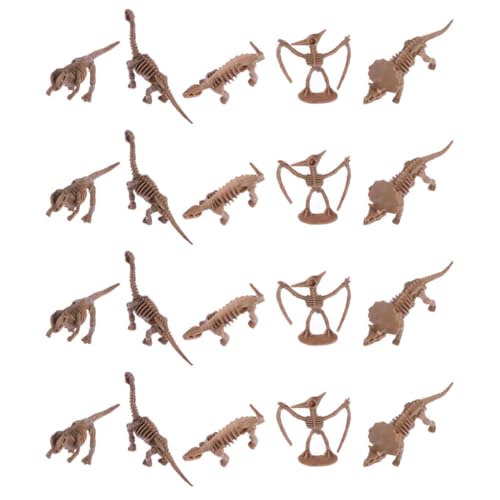 BCOATH 24 Stücke Dinosaurier Formen Mini Spielzeug Kunststoffgemachte Zimmerdekorationen (zufälliger Stil) von BCOATH