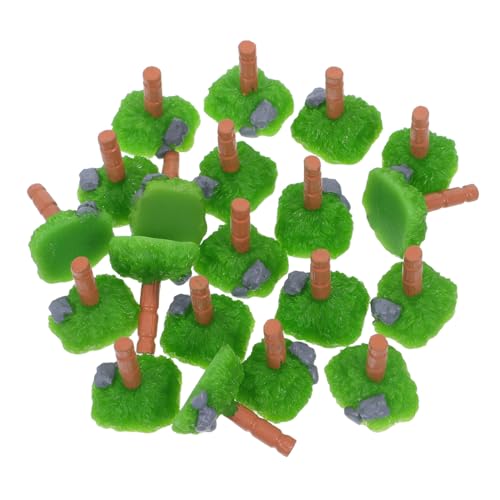 BCOATH 24 Teiliges Mikro Landschaftszubehör Mini Holzpfahl Miniatur Bauernhofpfahl Miniatur Zaun Puppenhaus Zubehör Spielzeugzäune Für Tiere Puppenhaus Bauernhofzaun von BCOATH