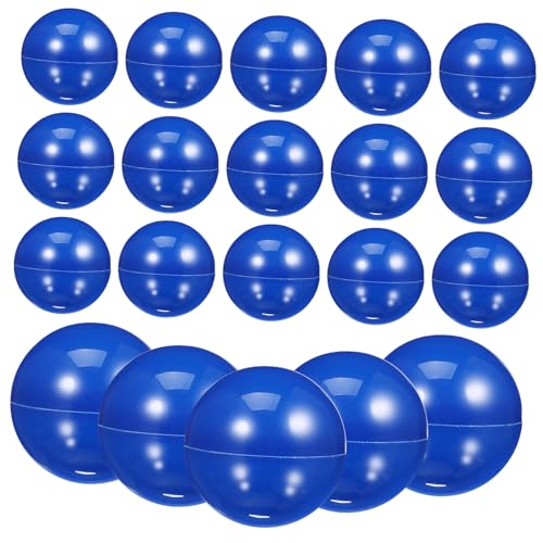 BCOATH 25Stücke Kunststoff Lotteriebälle Hohlkugeln für Tischspiele Durchmesser Blau für Verlosungen Partys und Spieleabende von BCOATH
