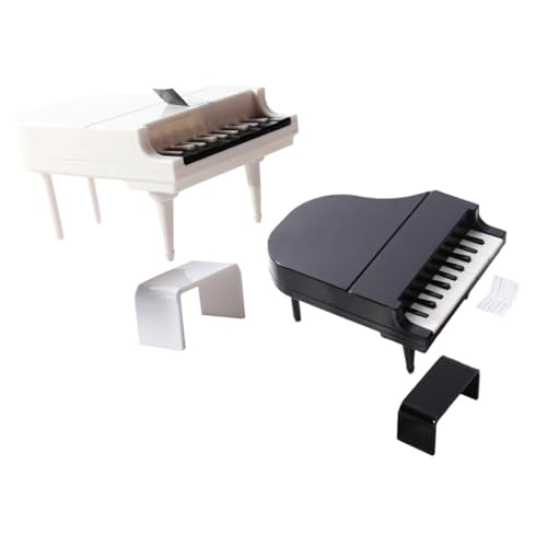 BCOATH 2Sätze Mini Klavier Modellset aus Teiliges mit Klavier und Hocker für Puppenhaus Deko Geeignet für Mini Haus und Kreative Inszenierungen Perfektes BCOATH 2Sätze Mini Klavier Modellset aus Teiliges mit Klavier und Hocker für Puppenhaus Deko Geeignet für Mini Haus und Kreative Inszenierungen Perfektes von BCOATH