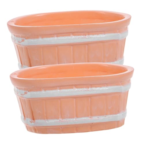 BCOATH 2St Mini-Badewanne deko badewanne mikrolandschaft mini badewanne puppenhaus deko puppenhaus Einrichtung Mini-Badmöbel Badezimmer so tun, würde Man Plastik von BCOATH