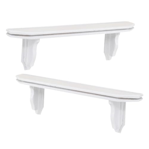 BCOATH 2St Mini- -Wandregal Miniatur-Aufbewahrungsregal Mini-Regal, Mini- Mini-Sachen Puppenhaus Wandregal Wall Shelf kleinmöbel holzmöbel Mini-Holzregal Miniatur-Zeug hölzern Weiß BCOATH 2St Mini- -Wandregal Miniatur-Aufbewahrungsregal Mini-Regal, Mini- Mini-Sachen Puppenhaus Wandregal Wall Shelf kleinmöbel holzmöbel Mini-Holzregal Miniatur-Zeug hölzern Weiß von BCOATH