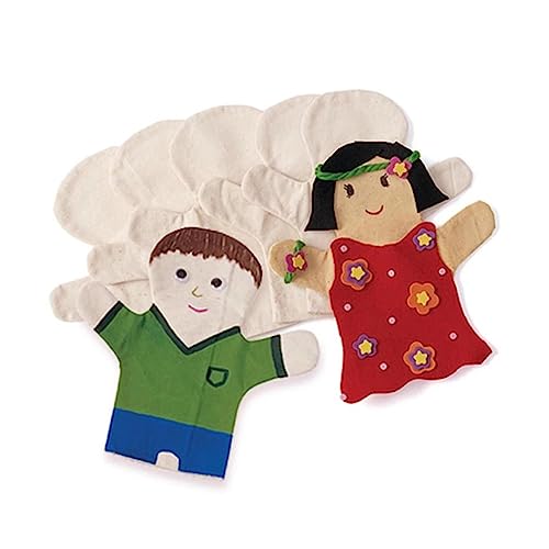 BCOATH 2Stücke DIY Fingerpuppen Materialset für Weiße Baumwoll Fingerpuppen Kreatives Bastelset für Geschichtenerzählen und Fantasievolles für Jungen und Mädchen BCOATH 2Stücke DIY Fingerpuppen Materialset für Weiße Baumwoll Fingerpuppen Kreatives Bastelset für Geschichtenerzählen und Fantasievolles für Jungen und Mädchen von BCOATH