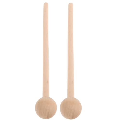 BCOATH 2Stücke Holz Xylophon Schlägel für Glockenspiel Mallets Sichere und Langlebige Percussion Sticks für Musikalische Früherziehung und Orff von BCOATH