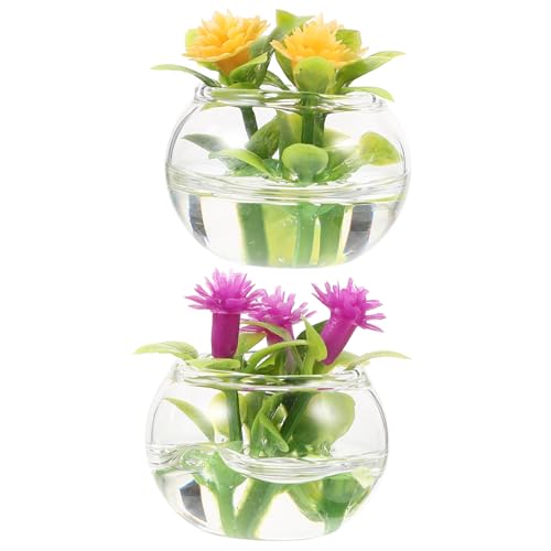 BCOATH 2Stücke Kunstpflanzen für Puppenhaus Kleine Bonsai Dekoration Künstliche Topfpflanze im Realistische Mini Pflanzendekoration BCOATH 2Stücke Kunstpflanzen für Puppenhaus Kleine Bonsai Dekoration Künstliche Topfpflanze im Realistische Mini Pflanzendekoration von BCOATH